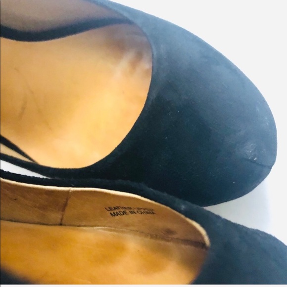 L.A.M.B. Black suede platform wedges - Picture 4 of 8